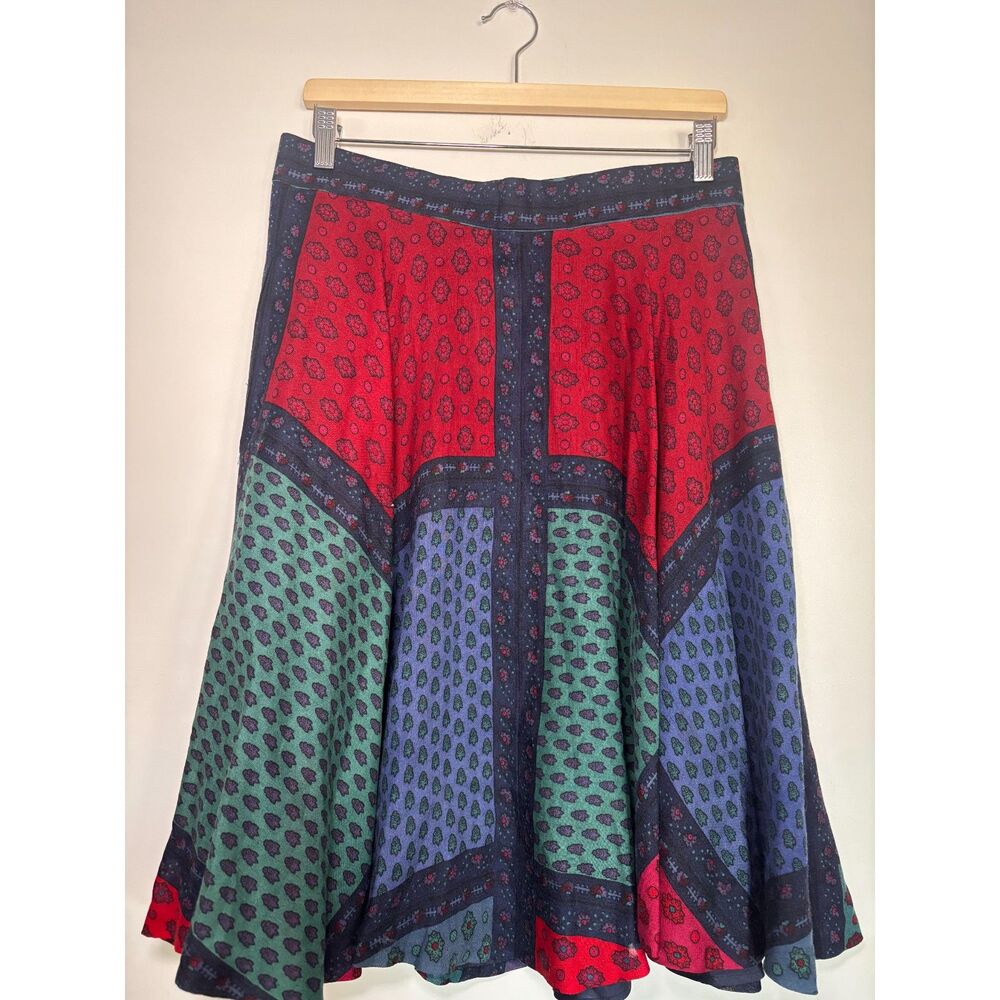 Vintage Patchwork Midi skirt